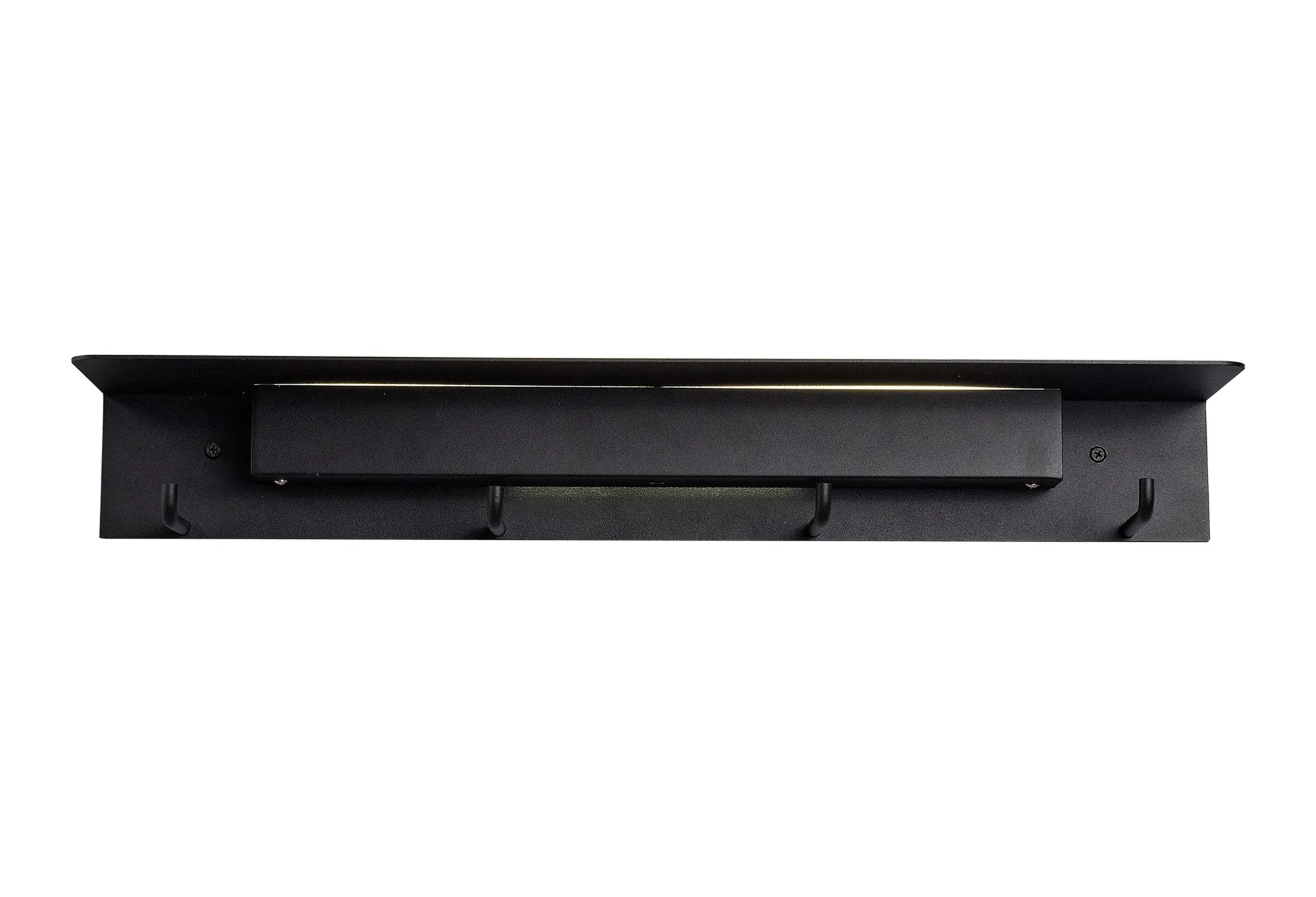 M6866  Fuerteventura 60cm Linear Wall Lamp Coat Rack, 9W LED, 3000K, 600lm, Matt Black
